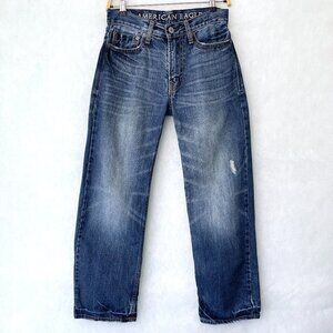 American Eagle Men's Jeans Low Loose Straight Leg Distressed size 26/28
